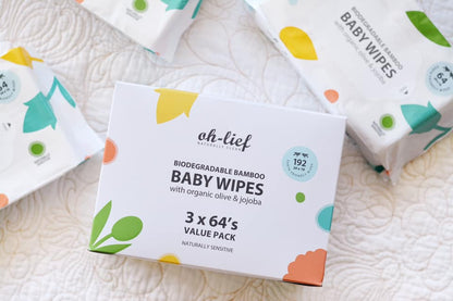 Unbleached Bamboo Baby Wipes