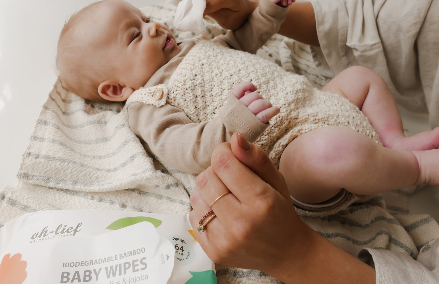 Unbleached Bamboo Baby Wipes